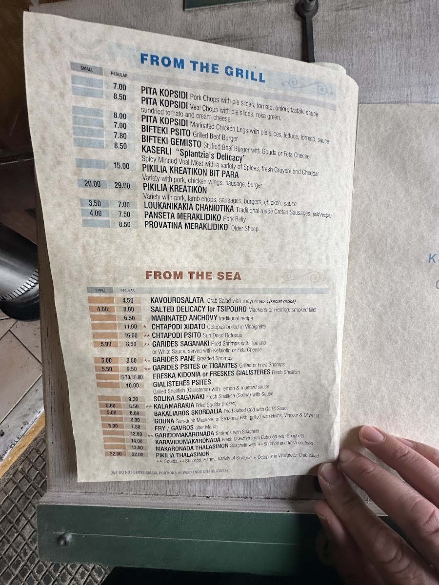 Menu - Meraklidiko photo 2