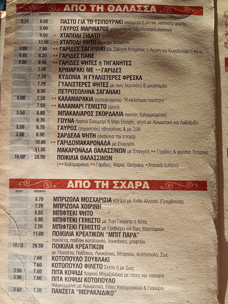 Menu - Meraklidiko photo 3